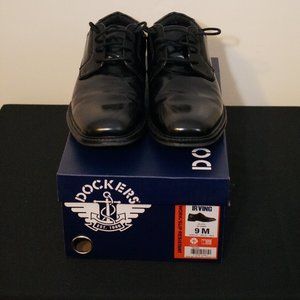 Dockers Mens Irving Slip Resistant Work Dress Lace-up Oxford Shoe 9M Black